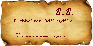 Buchholzer Böngér névjegykártya
